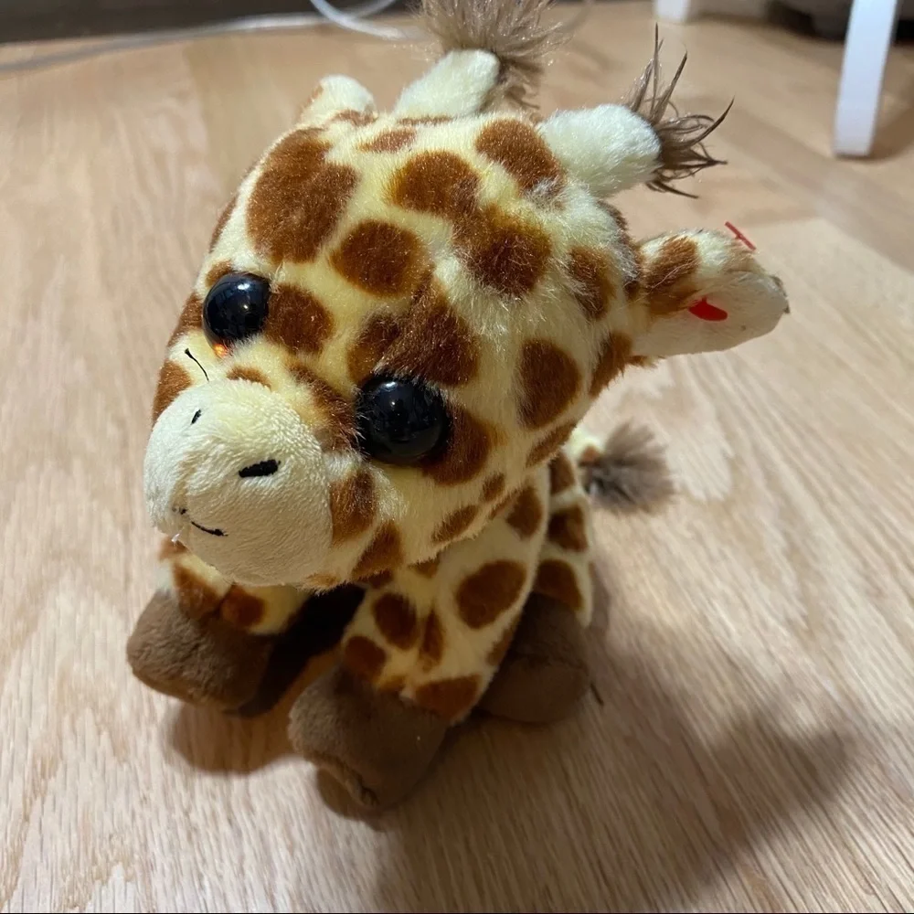 TY Beanie Babie Peaches Giraffe Boo